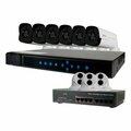 Revo America Ultra HD 16 Channel 3TB Network Video Recorder Surveillance System with 4 Megapixel 9 Bullet Cameras RU161T3GB6G-3T